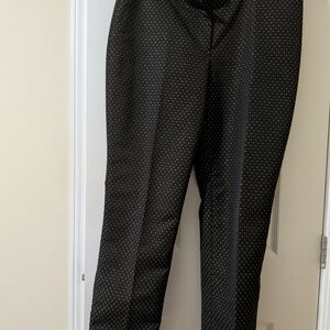 Ann Taylor Black Textured Trousers